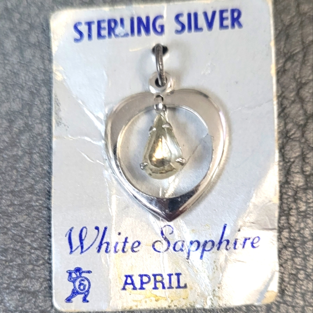 Vintage sterling April Charm